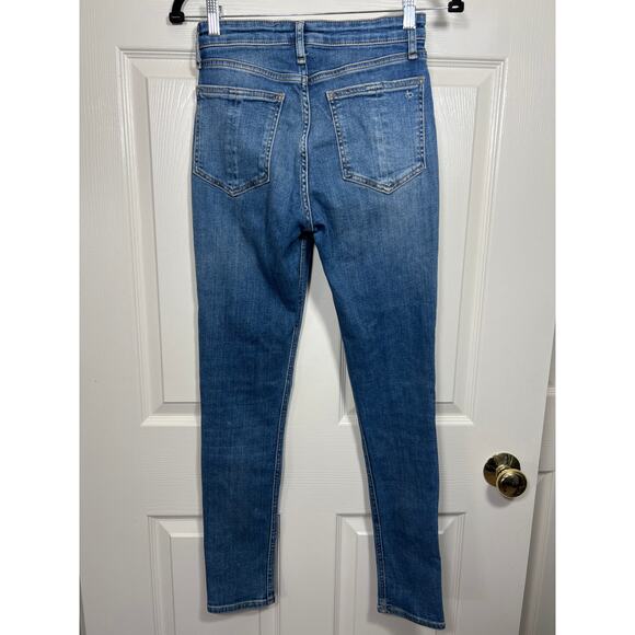 Rag & Bone Jeans Nina High Rise Skinny Leg Blue Exmoor Women’s 25 Capsule Staple - Picture 4 of 9